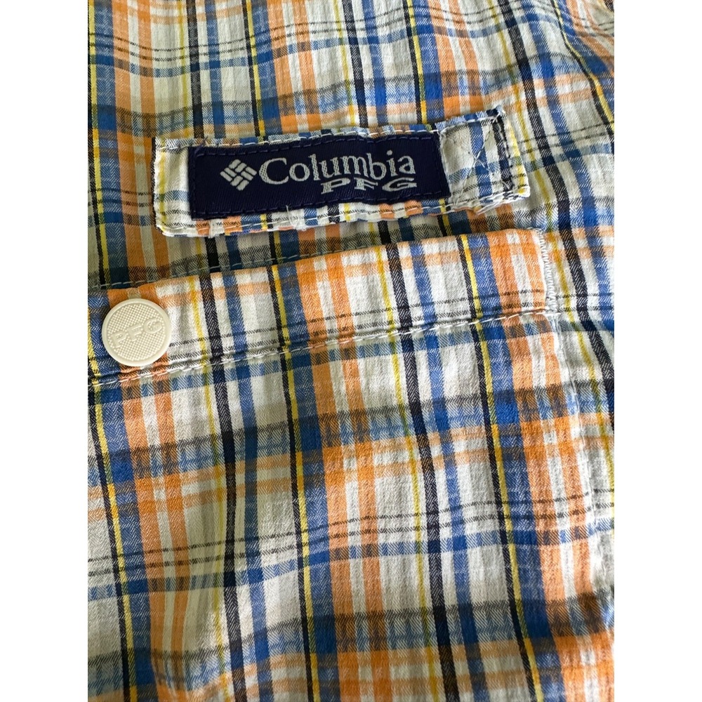 Columbia PFG Tamiani Shirt Mens XL Button Down Short Sleeve Omni Shade Flaw - Picture 3 of 11